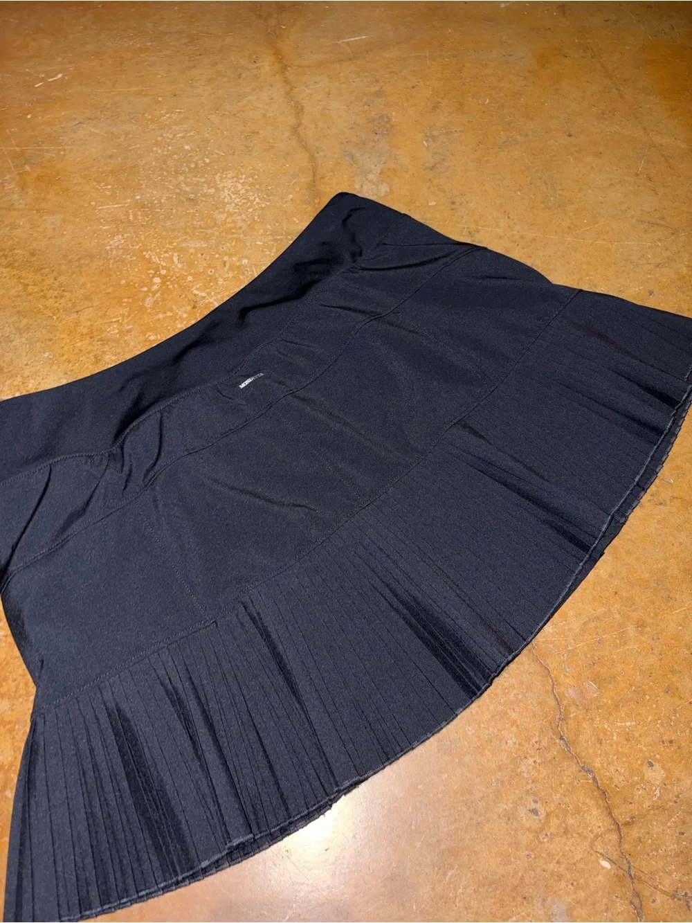 Mondetta Black Mini Skirt with Pleated Panels